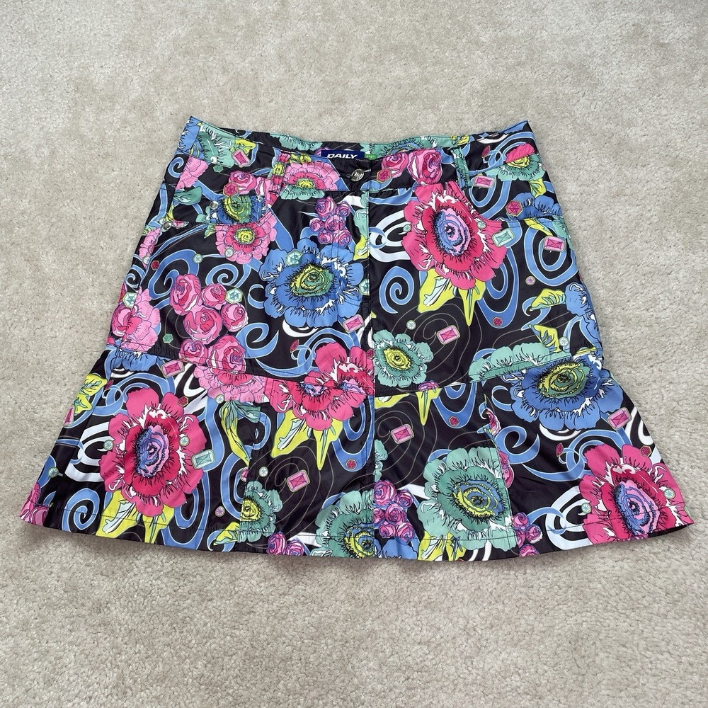 Daily Sports Golf Skort Womens 6 Floral Athletic Skirt Tennis Colorful